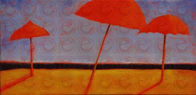 Orange Umbrellas 2